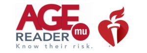 AGE Reader logo and American Heart Associantion logo